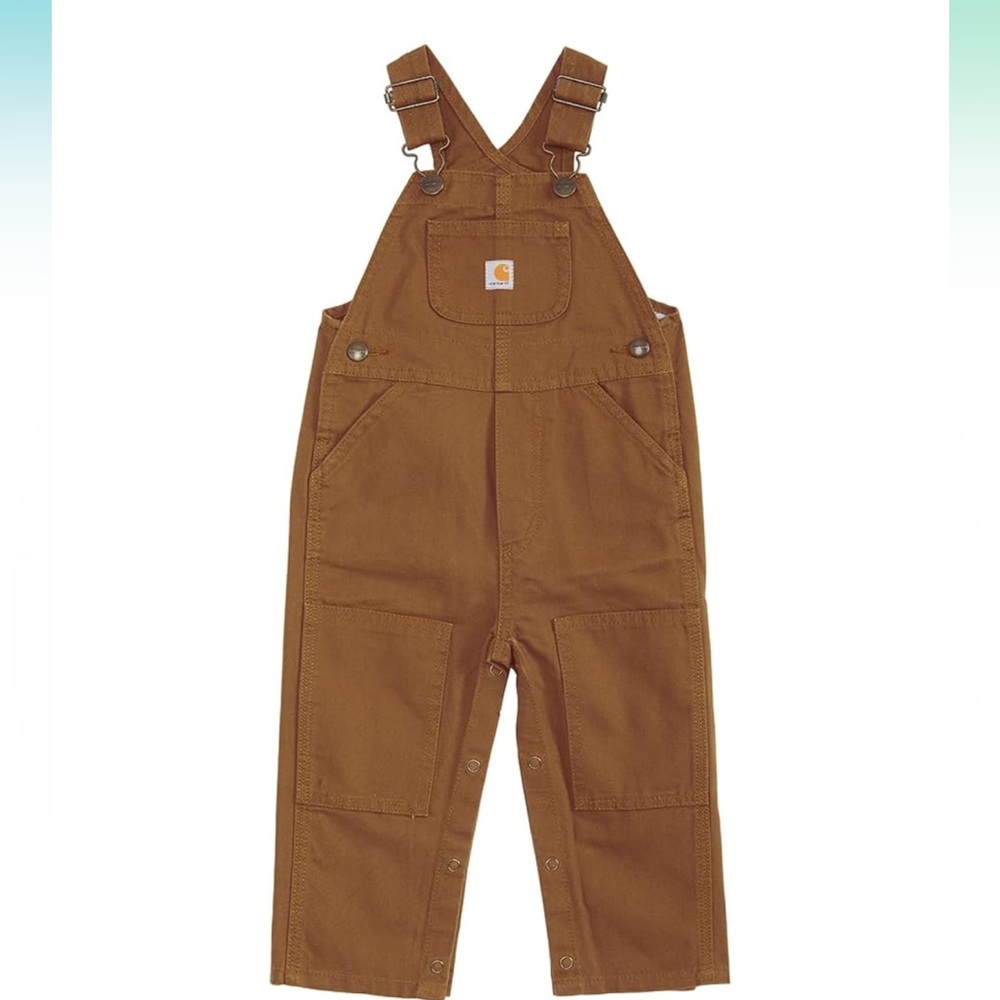 Carhartt Brown Baby Canvas Bib Overalls